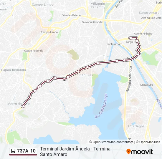 737A-10 Bus Line Map