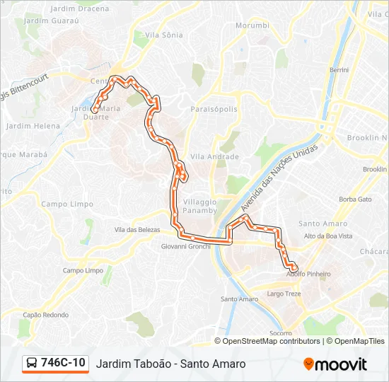 746C-10 Bus Line Map