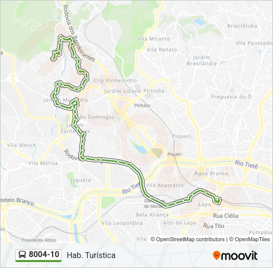 8004-10 Bus Line Map
