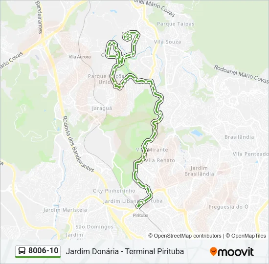 8006-10 Bus Line Map