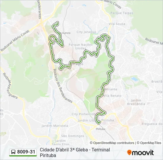 8009-31 Bus Line Map