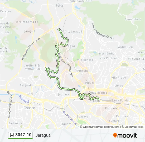8047-10 Bus Line Map