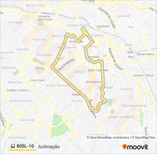 805L-10 Bus Line Map