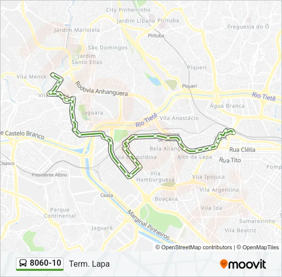 8060-10 Bus Line Map