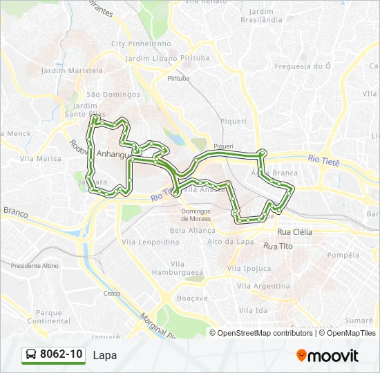8062-10 Bus Line Map