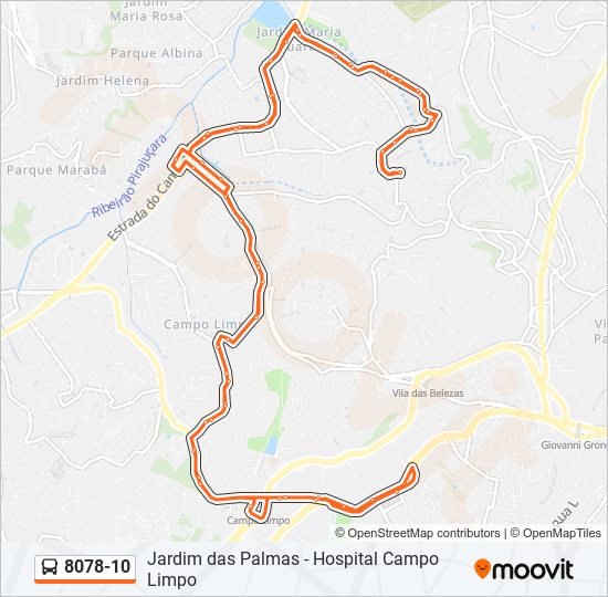 8078-10 bus Line Map