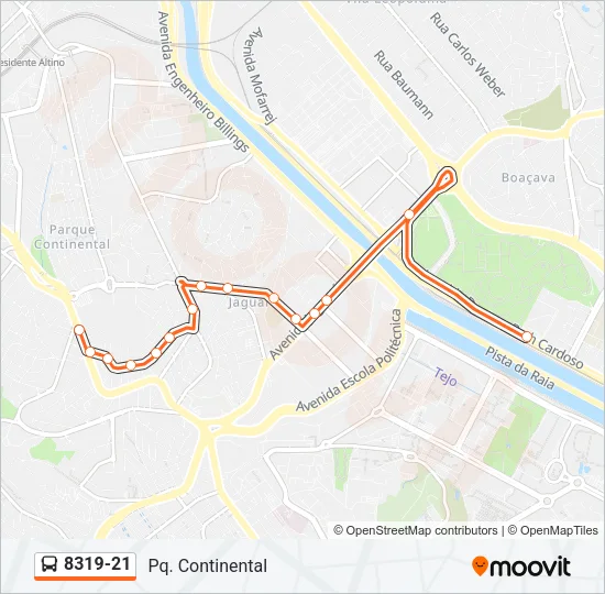 8319-21 Bus Line Map