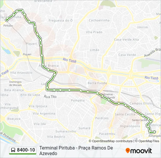 8400-10 Bus Line Map