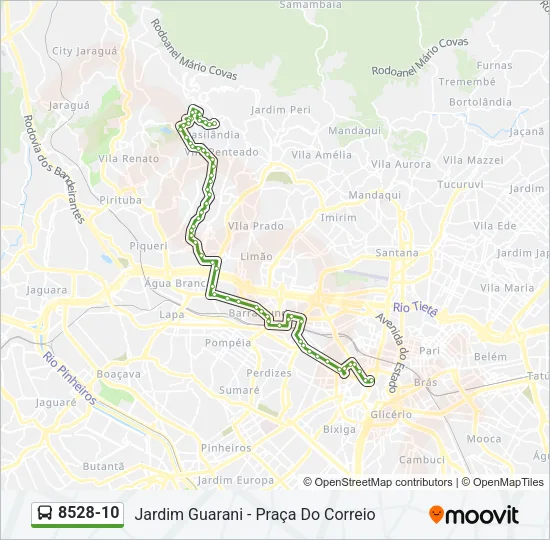 8528-10 Bus Line Map