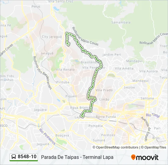 8548-10 Bus Line Map