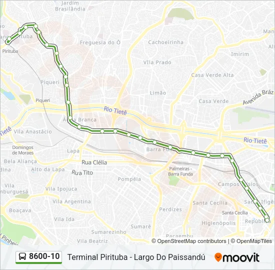 8600-10 Bus Line Map
