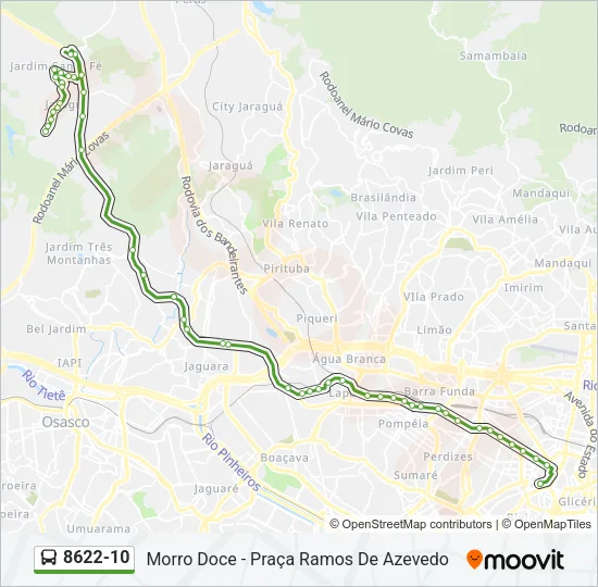 8622-10 Bus Line Map