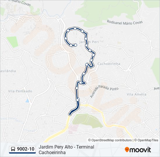 9002-10 bus Line Map