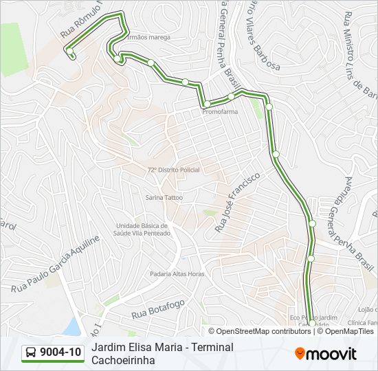 9004-10 bus Line Map