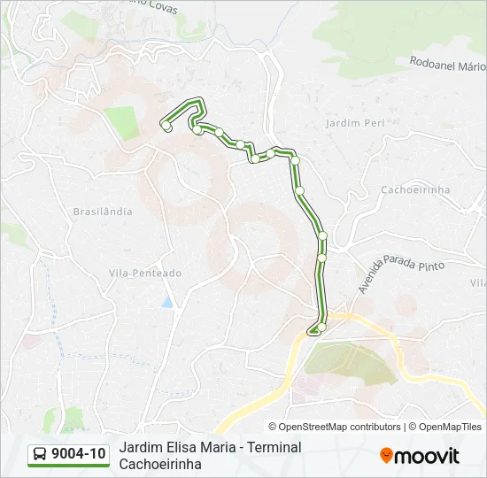 9004-10 Bus Line Map