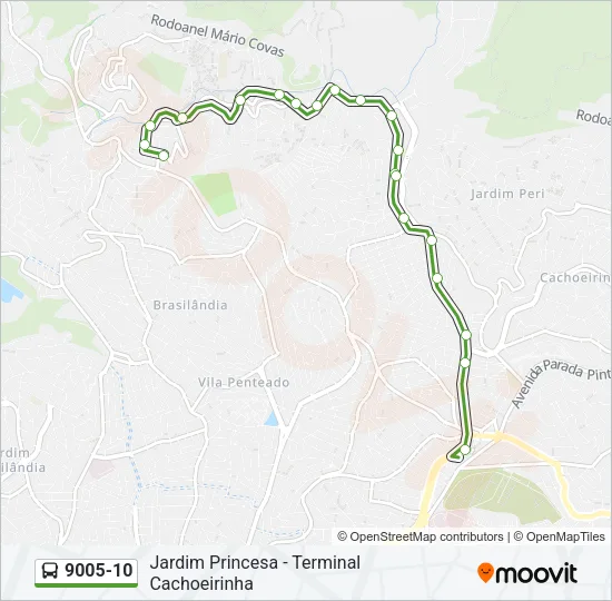 9005-10 Bus Line Map