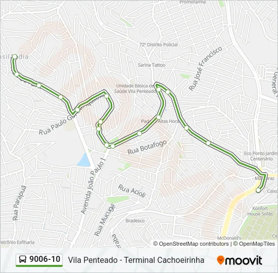 9006-10 Bus Line Map