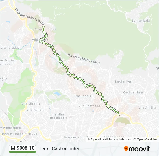 9008-10 Bus Line Map