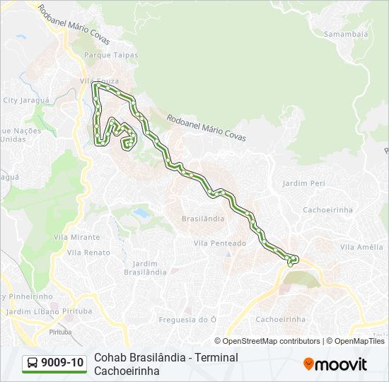 900910 Route: Schedules, Stops & Maps - COHAB Brasilândia (Updated)