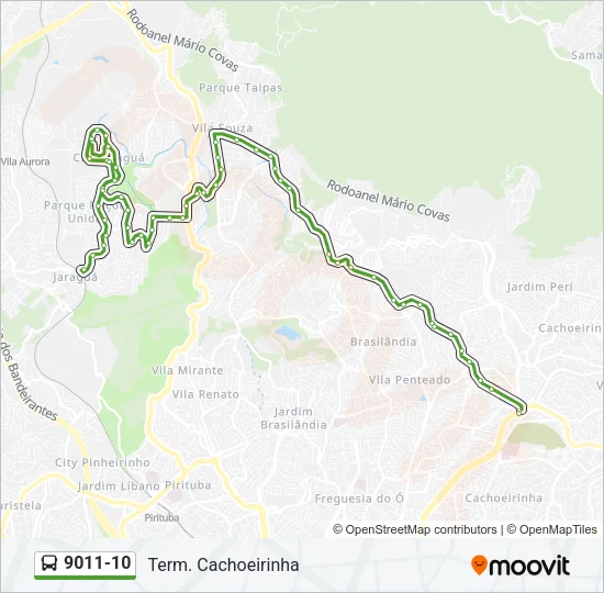 9011-10 Bus Line Map