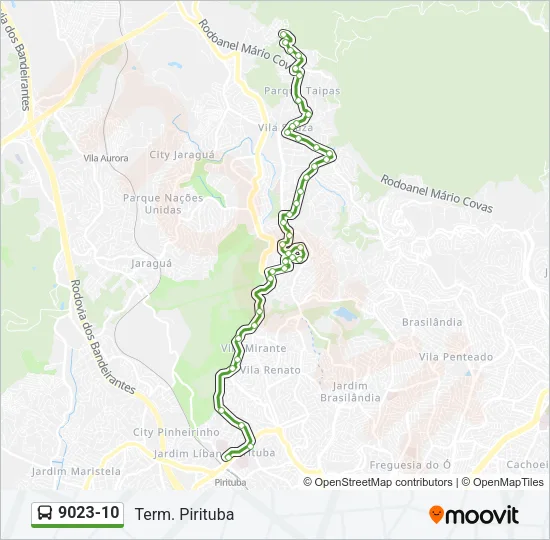 9023-10 Bus Line Map