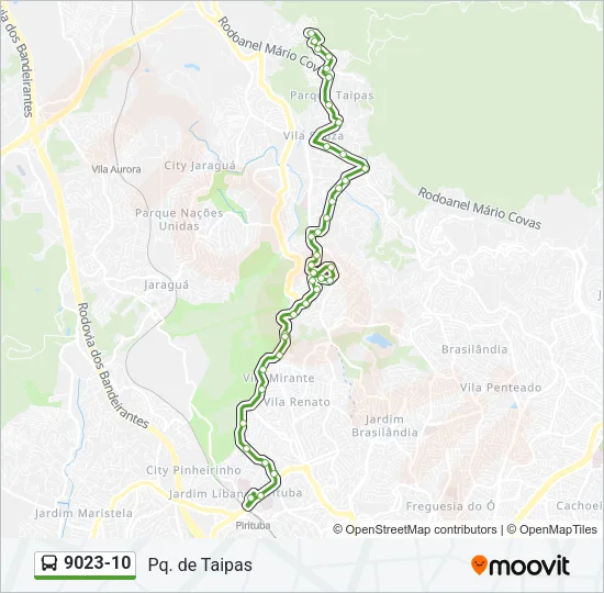 9023-10 Bus Line Map