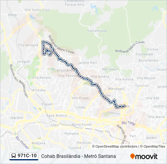 971C-10 Bus Line Map
