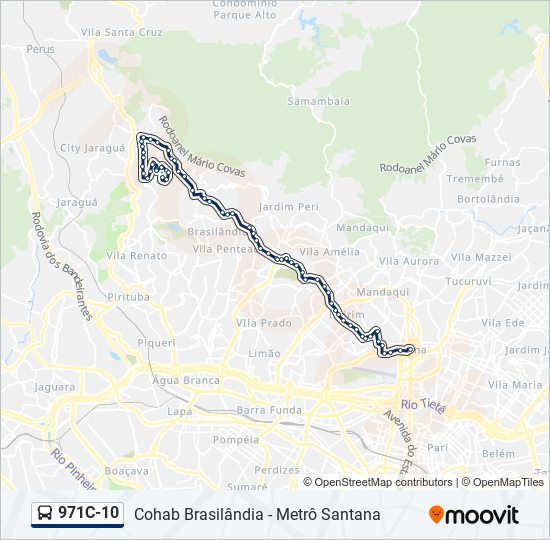 971C-10 bus Line Map