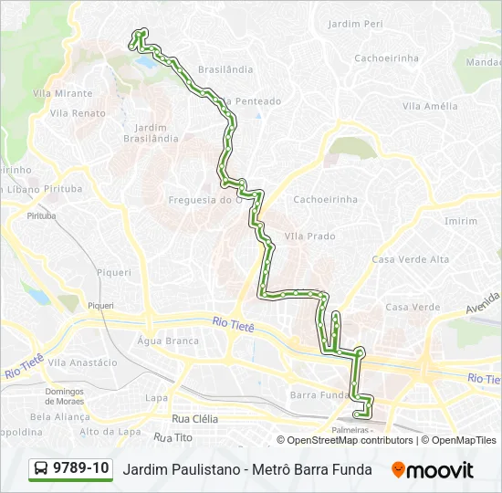 9789-10 Bus Line Map