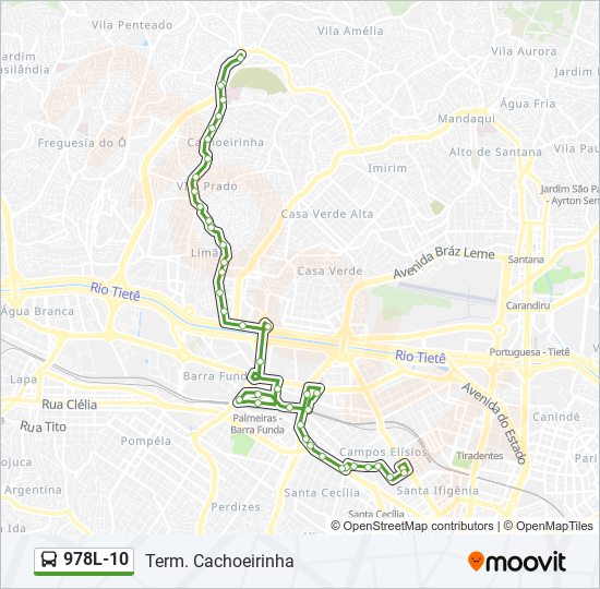 978L-10 bus Line Map