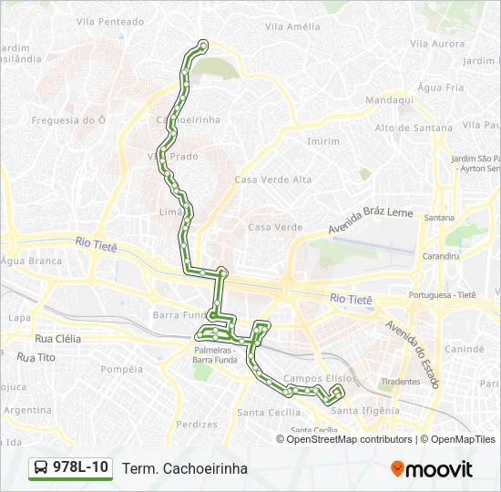978L-10 Bus Line Map