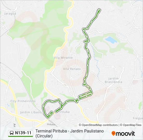 N139-11 Bus Line Map