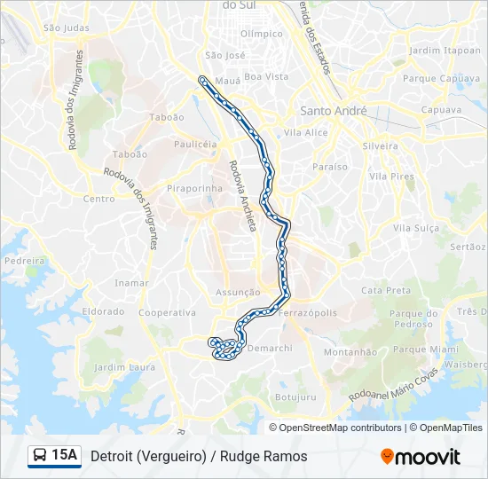 15A Bus Line Map