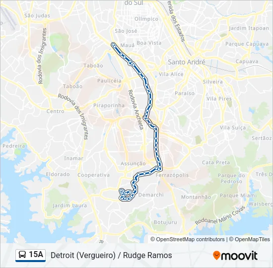 15A Bus Line Map