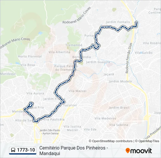 1773-10 Bus Line Map