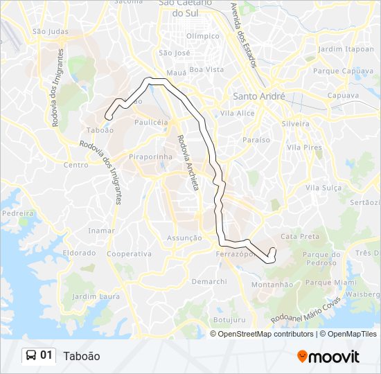 01 bus Line Map