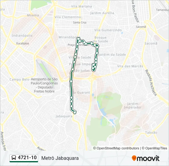 4721-10 Bus Line Map
