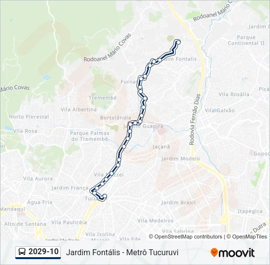 2029-10 Bus Line Map