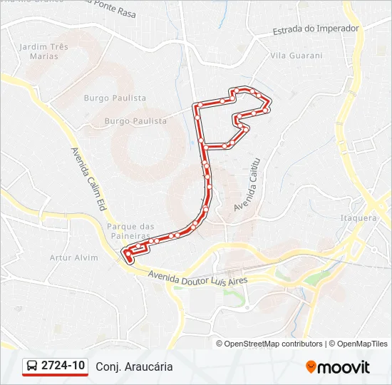 2724-10 Bus Line Map
