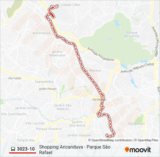 3023-10 Bus Line Map