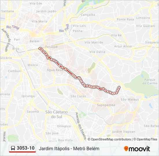 3053-10 Bus Line Map