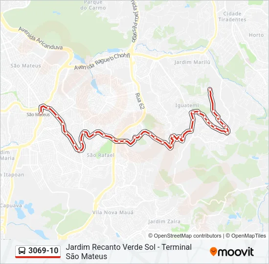 3069-10 Bus Line Map