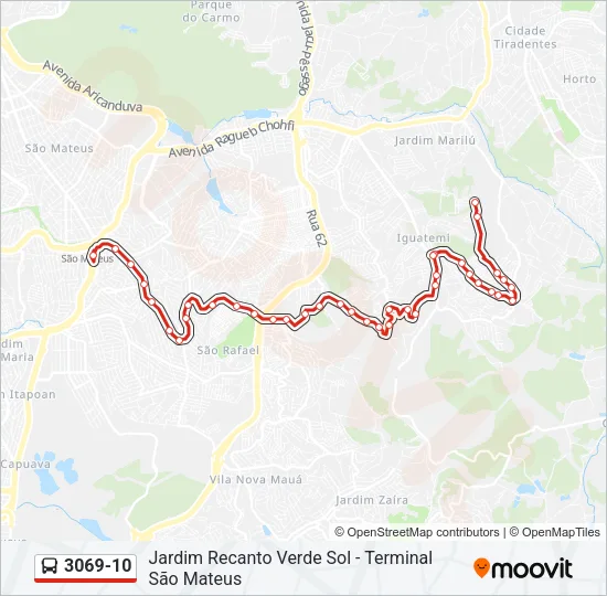 3069-10 Bus Line Map