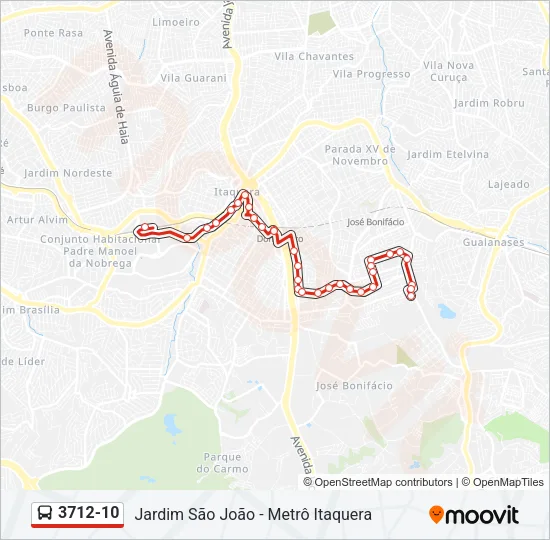 3712-10 Bus Line Map