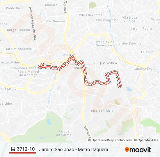 3712-10 Bus Line Map