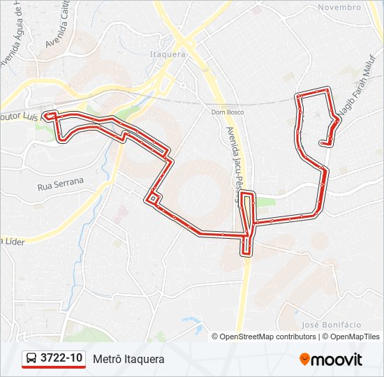 3722-10 bus Line Map