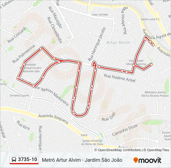 3735-10 Bus Line Map