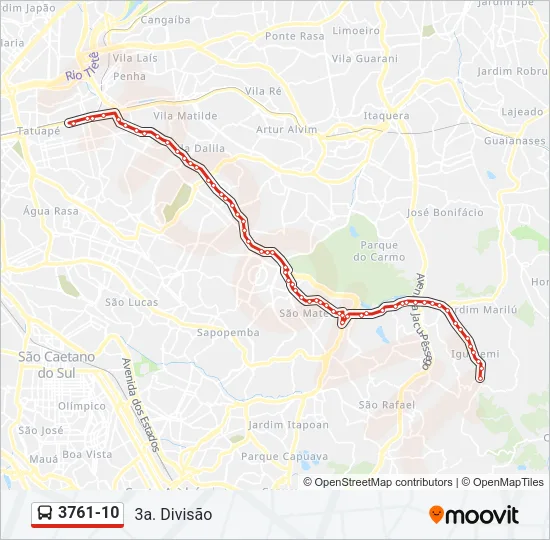 3761-10 Bus Line Map