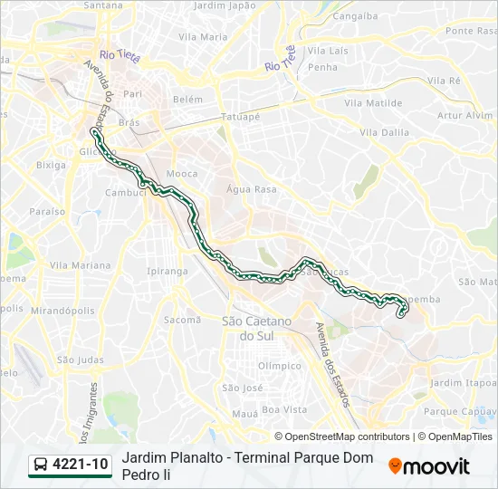 4221-10 Bus Line Map