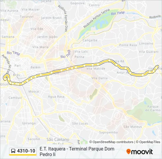 4310-10 Bus Line Map